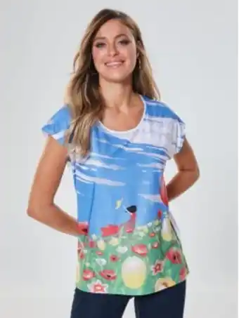 Venca Camiseta manga corta aberturas laterales oferta