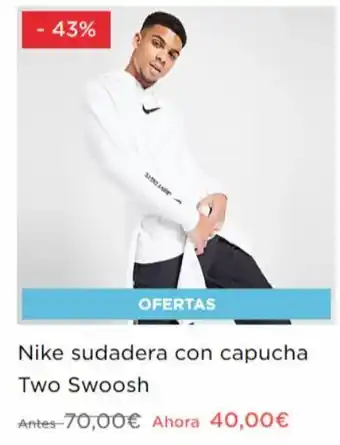 JD Sports Sudadera con capucha nike oferta