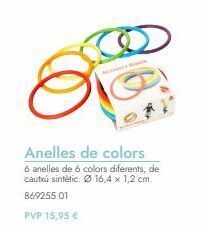Abacus Anelles de colors 6 anelles de 6 colors diferents, de cautxú sintètic. ø 16,4 x 1,2 cm. 869255.01 pvp 15,95 € oferta