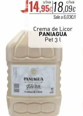 Cuevas Cash Crema de licor paniagua oferta