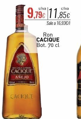 Cuevas Cash Ron cacique oferta