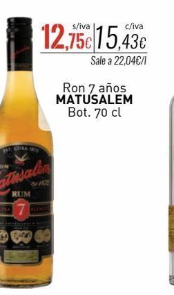 Cuevas Cash Ron matusalem oferta
