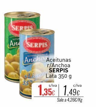 Cuevas Cash Aceitunas rellenas de anchoa serpis oferta