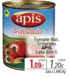 Tomate triturado apis
