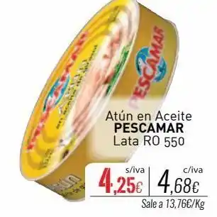 Cuevas Cash Atún en aceite de girasol pescamar oferta