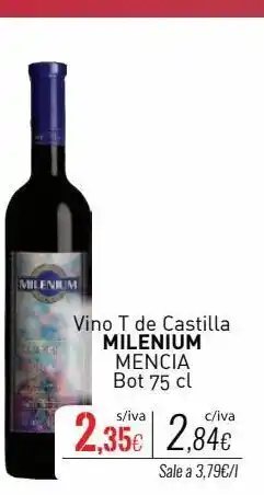 Cuevas Cash Vino milenium oferta