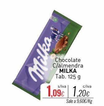 Cuevas Cash Chocolate con almendras milka oferta