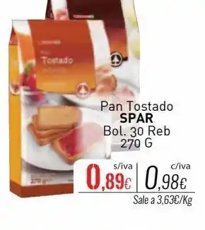 Cuevas Cash Pan tostado spar oferta