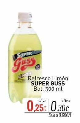 Cuevas Cash Refresco de limón super guss oferta