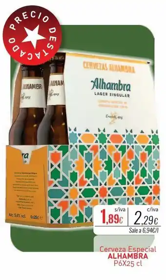 Cuevas Cash Cerveza especial alhambra oferta