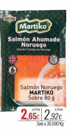 Cuevas Cash Salmón ahumado martiko oferta