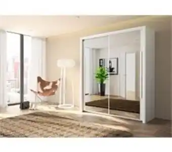 Conforama Armario 2 puertas correderas con espejo 183 cm cyrus oferta