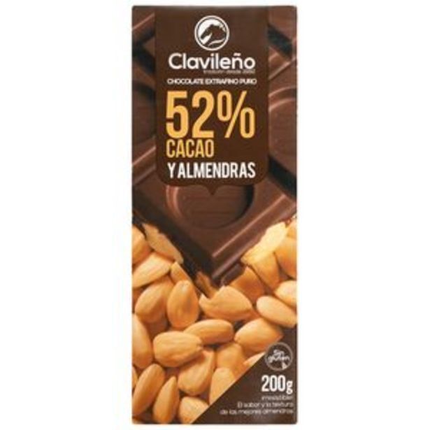 Hiperber Chocolate puro con almendras tableta 200g oferta
