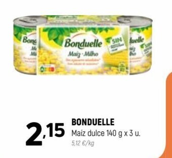Coviran BONDUELLE Maíz dulce 140 g x 3 u. oferta
