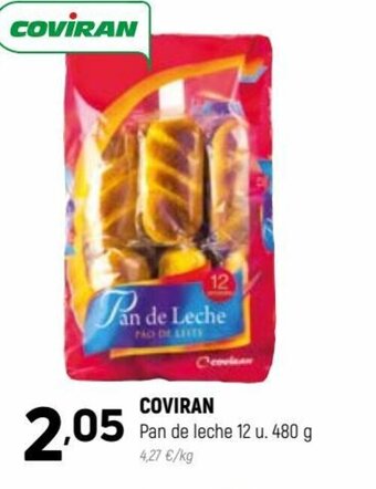 Coviran COVIRAN Pan de leche 12 u. 480 g oferta
