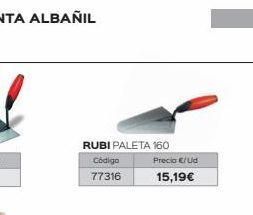 Isolana Rubi paleta 160 código 77316 precio e/ud 15,19€ oferta