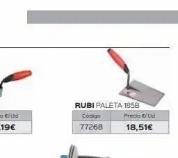 Isolana Rubi paleta 1858 código 77268 precio €/ud 18,51€ oferta