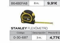 Isolana Flexómetro stanley oferta