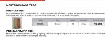 Isolana Mortero blanco oferta
