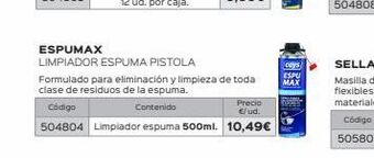 Isolana Limpiador espuma ceys oferta