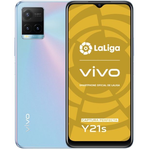 MediaMarkt Móvil - vivo y21s, sueño de mediodía, 128 gb, 4 gb ram, 6.51 hd+, mediatek helio g80, 5000 mah, android oferta