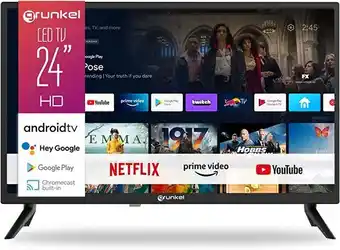 Amazon Grunkel - televisor 24 pulgadas smart tv con pantalla de panel hd ready, wi-fi y smart tv. - led-2411goo - bajo consumo y ... oferta