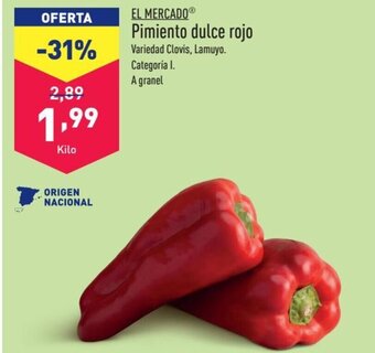ALDI EL MERCADOⓇ Pimiento dulce rojo oferta