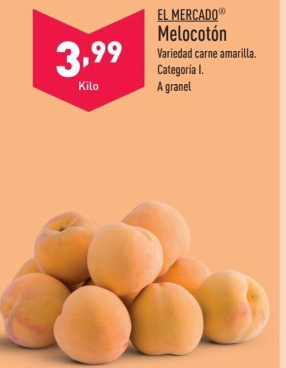 ALDI EL MERCADOⓇ Melocotón oferta
