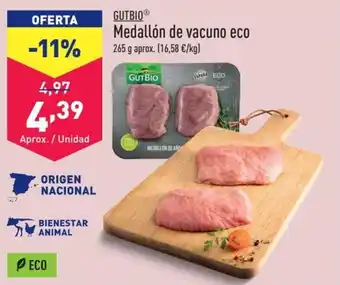 ALDI GUTBIOⓇ Medallón de vacuno eco oferta