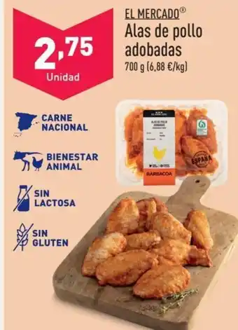 ALDI EL MERCADOⓇ Alas de pollo adobadas oferta