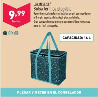 ALDI LIVE IN STYLEⓇ Bolsa térmica plegable oferta