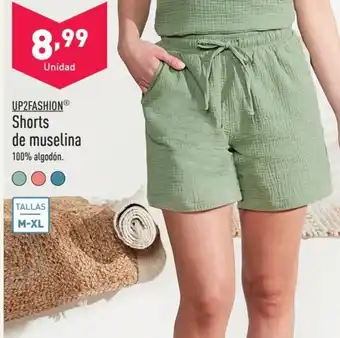 ALDI UP2FASHION® Shorts de muselina oferta
