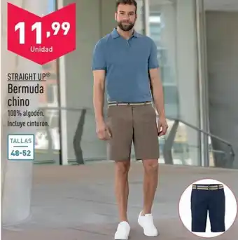 ALDI STRAIGHT UPⓇ Bermuda chino oferta
