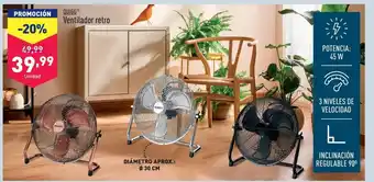 ALDI QUIGGⓇ Ventilador retro oferta