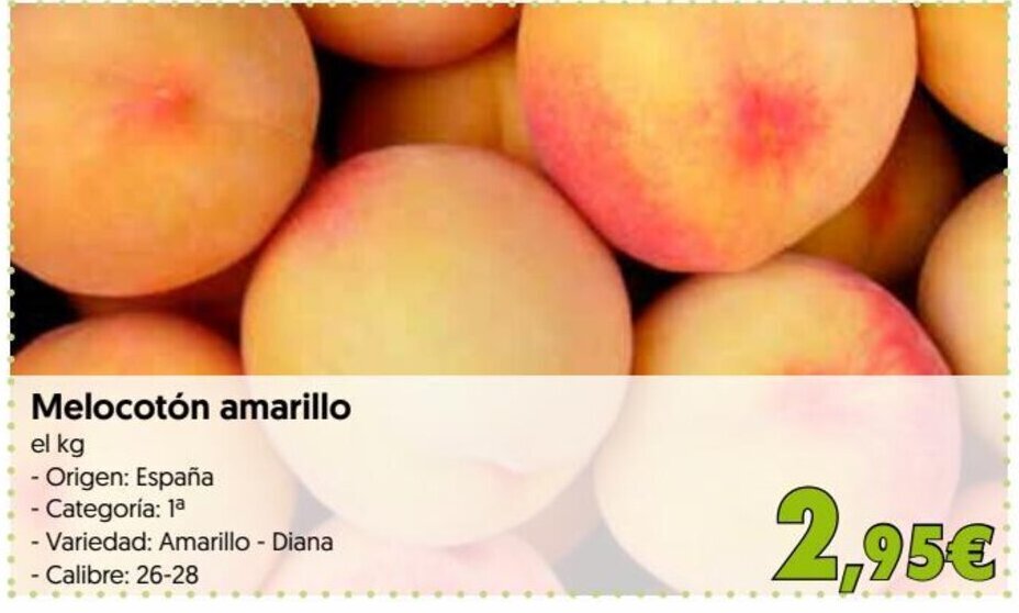 Hiper Usera Melocotón amarillo oferta