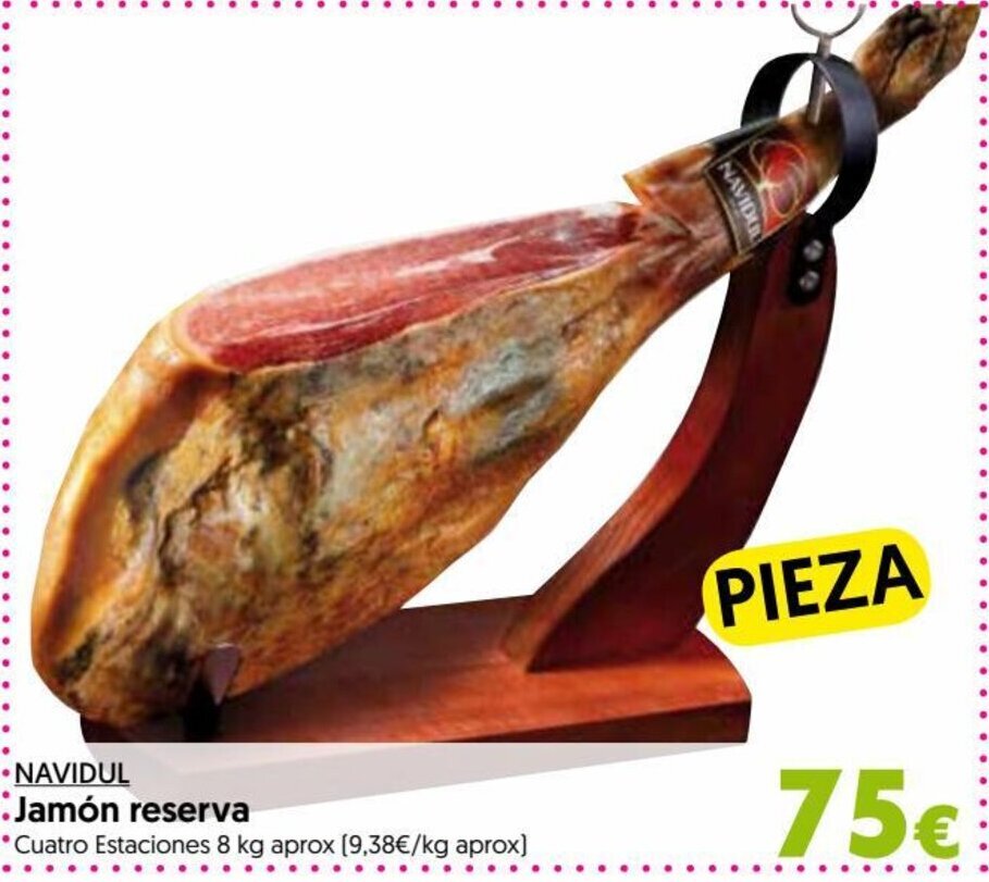 Hiper Usera NAVIDUL Jamón reserva oferta