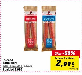 Hiper Usera PALACIOS Sarta extra oferta
