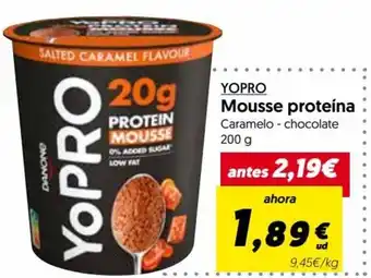 Hiper Usera YOPRO Mousse proteína oferta