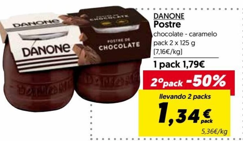 Hiper Usera DANONE Postre oferta