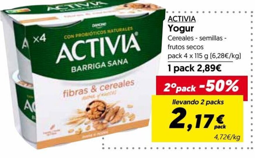 Hiper Usera ACTIVIA Yogur oferta