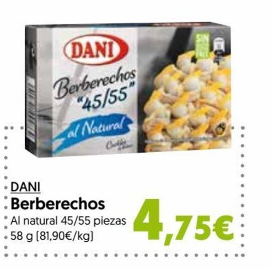 Hiper Usera DANI Berberechos oferta