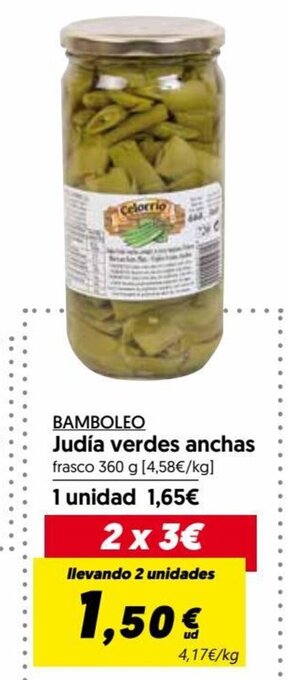 Hiper Usera BAMBOLEO Judía verdes anchas oferta