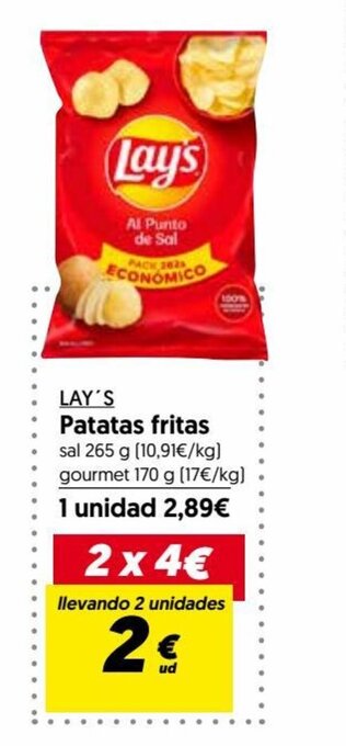 Hiper Usera LAY'S Patatas fritas oferta