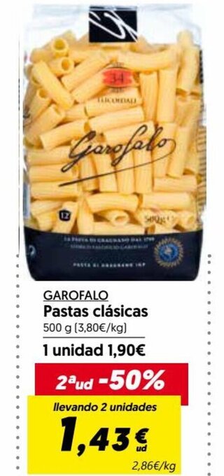Hiper Usera GAROFALO Pastas clásicas oferta