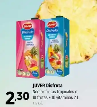 Coviran JUVER Disfruta Néctar frutas tropicales o 10 frutas + 10 vitaminas 2 L oferta