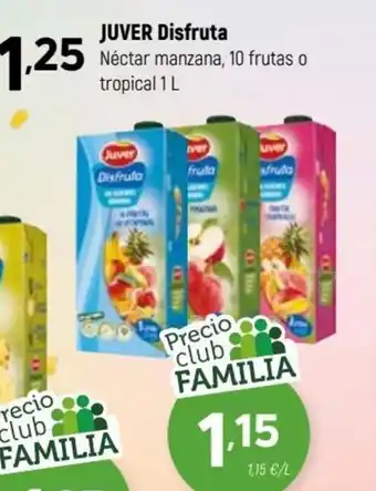 Coviran JUVER Disfruta Néctar manzana, 10 frutas o tropical 1 L oferta