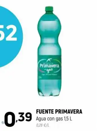 Coviran FUENTE PRIMAVERA Agua con gas 1,5 L oferta