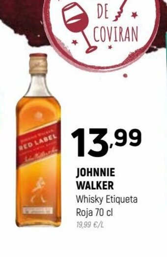 Coviran JOHNNIE WALKER Whisky Etiqueta Roja 70 cl oferta