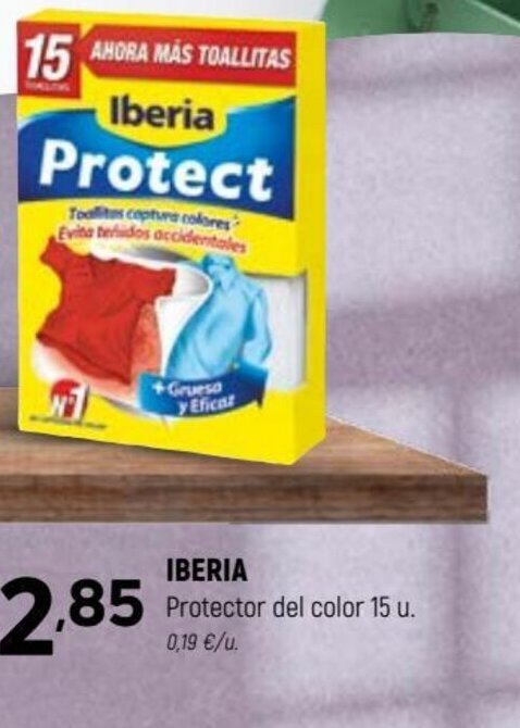 Coviran IBERIA Protector del color 15 u. oferta