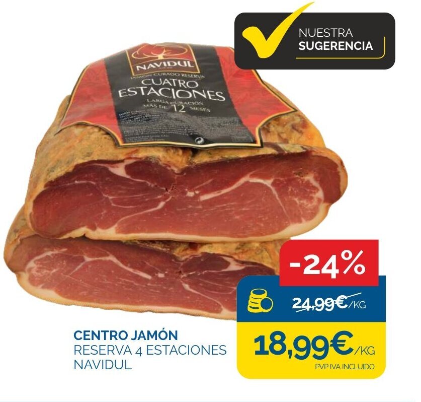 Cash Ecofamilia CENTRO JAMÓN RESERVA 4 ESTACIONES NAVIDUL oferta